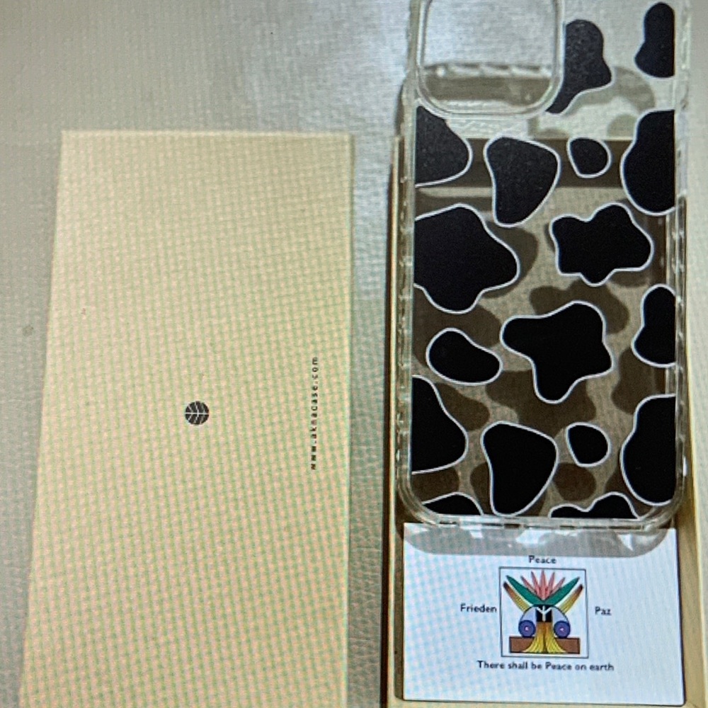 Black and White Cow Print Phone Case